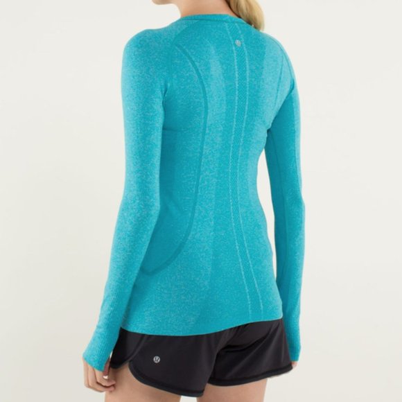 LULULEMON Run Swiftly Tech Long Sleeve in Surge Sz 10 - Picture 3 of 12